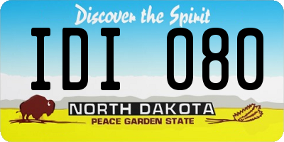 ND license plate IDI080
