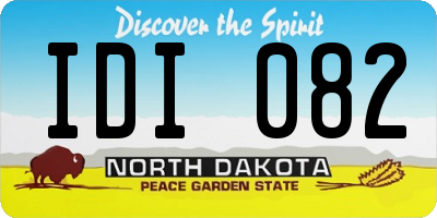ND license plate IDI082