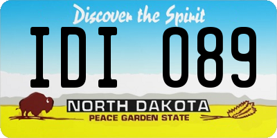 ND license plate IDI089