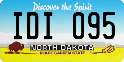 ND license plate IDI095