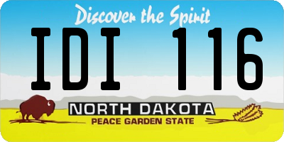 ND license plate IDI116