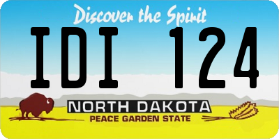 ND license plate IDI124