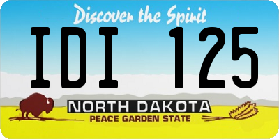 ND license plate IDI125