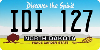 ND license plate IDI127