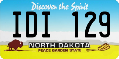 ND license plate IDI129