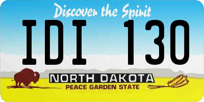 ND license plate IDI130