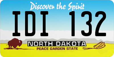 ND license plate IDI132