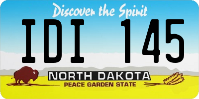 ND license plate IDI145