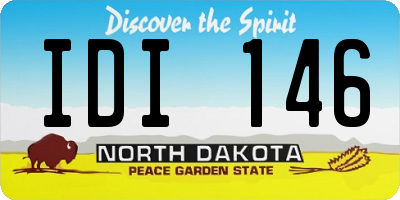 ND license plate IDI146