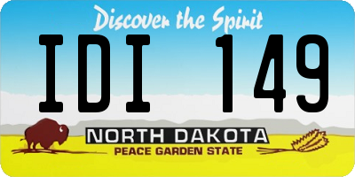 ND license plate IDI149