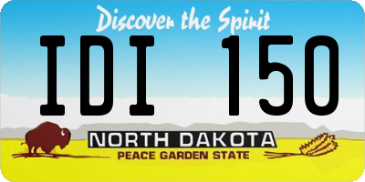 ND license plate IDI150