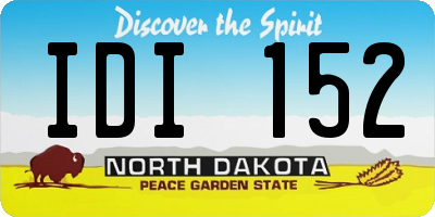 ND license plate IDI152
