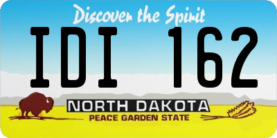 ND license plate IDI162