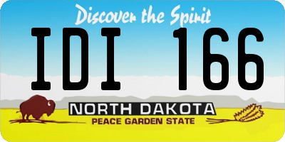 ND license plate IDI166
