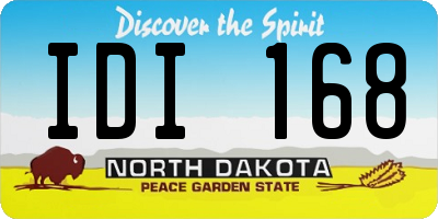 ND license plate IDI168
