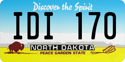 ND license plate IDI170