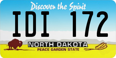 ND license plate IDI172