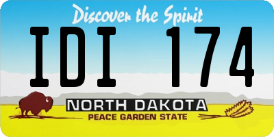 ND license plate IDI174