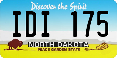 ND license plate IDI175