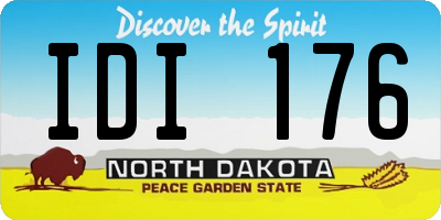 ND license plate IDI176