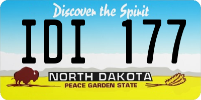 ND license plate IDI177