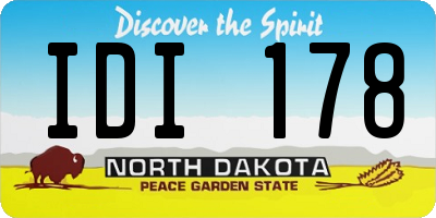 ND license plate IDI178
