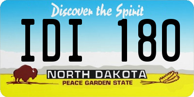 ND license plate IDI180