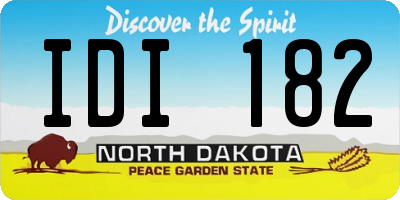 ND license plate IDI182