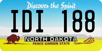 ND license plate IDI188