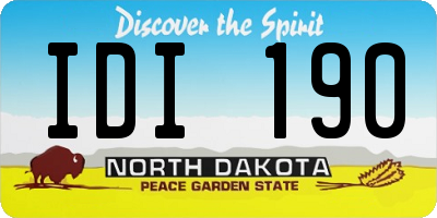 ND license plate IDI190