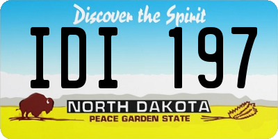 ND license plate IDI197