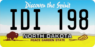 ND license plate IDI198