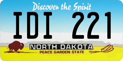 ND license plate IDI221