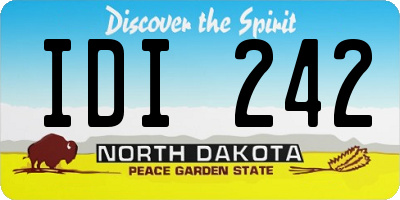 ND license plate IDI242