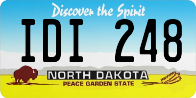 ND license plate IDI248