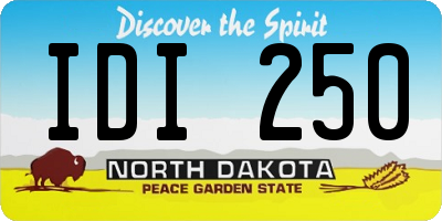 ND license plate IDI250