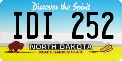 ND license plate IDI252