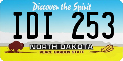 ND license plate IDI253