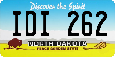 ND license plate IDI262