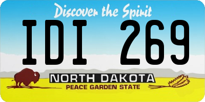 ND license plate IDI269