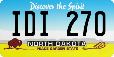 ND license plate IDI270
