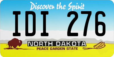 ND license plate IDI276