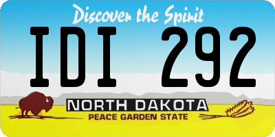 ND license plate IDI292
