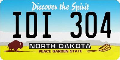 ND license plate IDI304