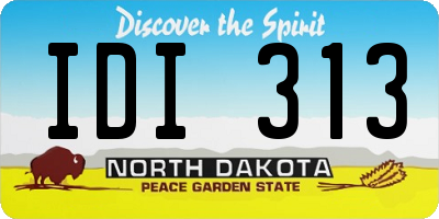 ND license plate IDI313