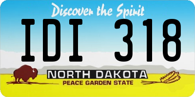 ND license plate IDI318