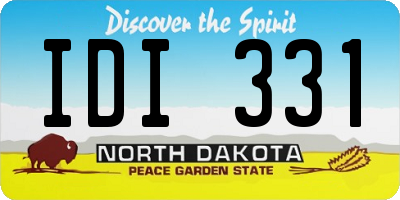 ND license plate IDI331