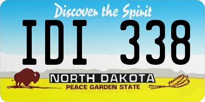 ND license plate IDI338