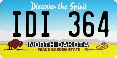 ND license plate IDI364