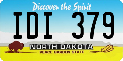 ND license plate IDI379